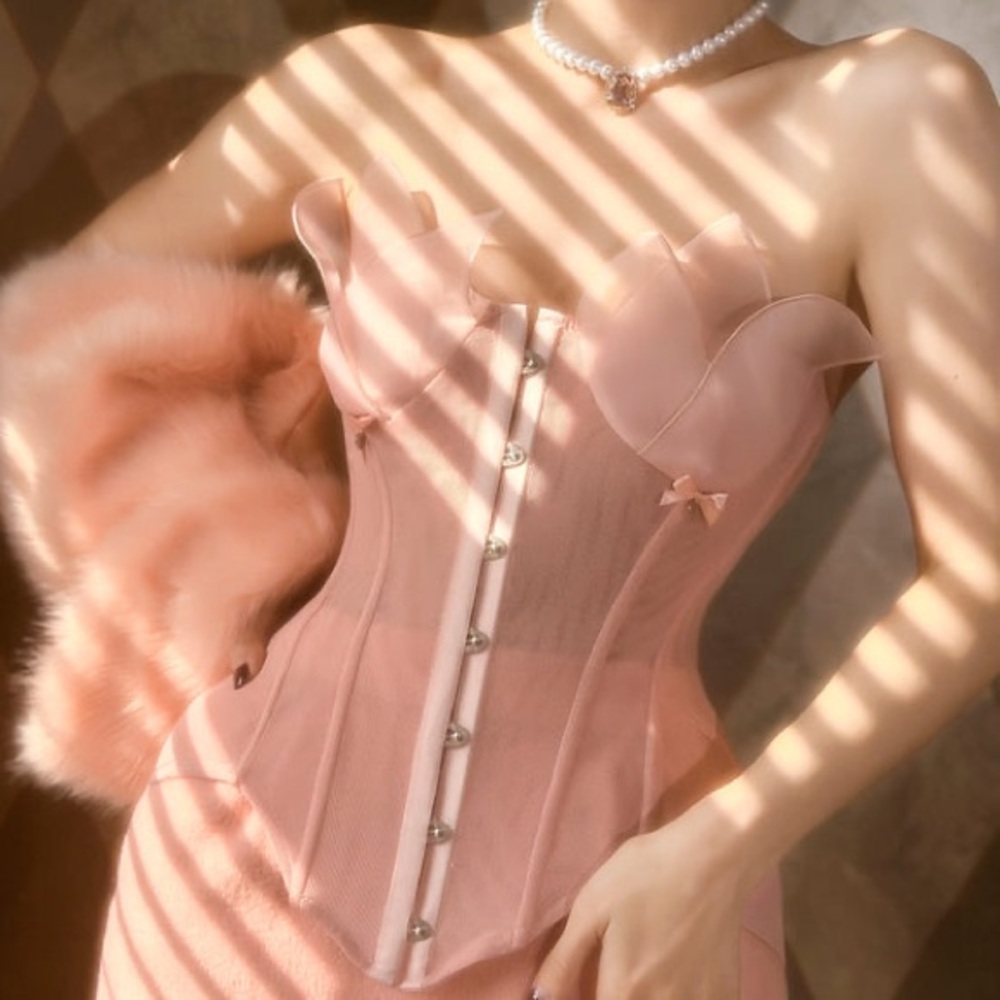 ISO Pink Strapless Corset